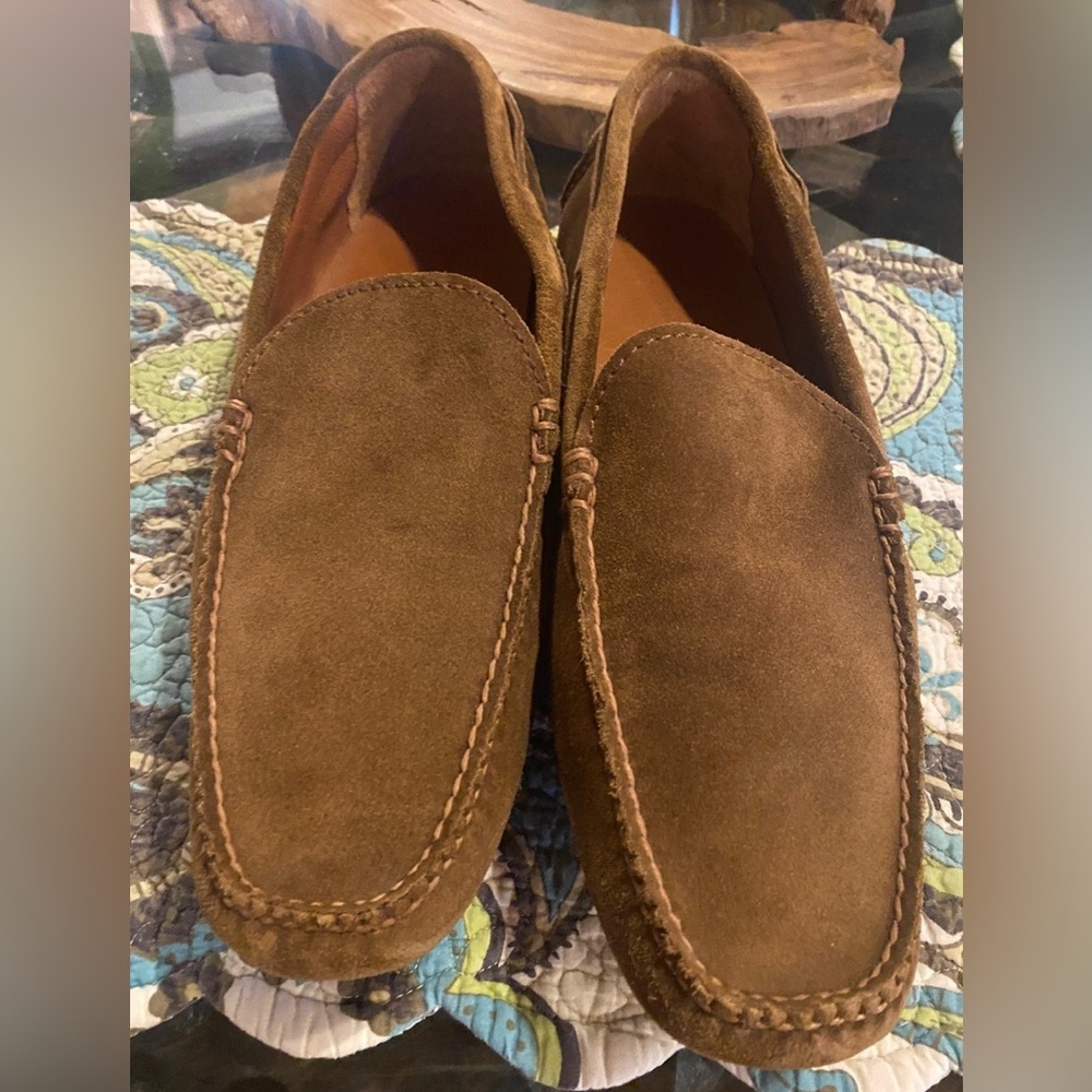 Frye Men’s Suede Slip on Moccasin